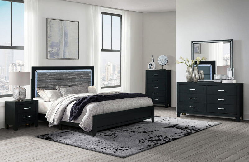 Reid Black Nightstand - REID-BLACK-NS