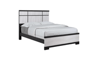 Remington Black/White King Panel Bed - Lara FurnitureKing Bed