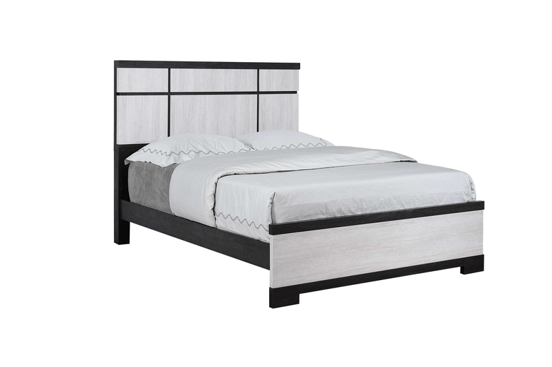 Remington Black/White Panel Bedroom Set - Lara FurnitureBedroom Set