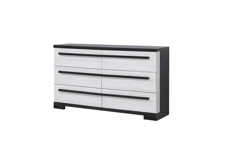 Remington Black/White Panel Bedroom Set - Lara FurnitureBedroom Set