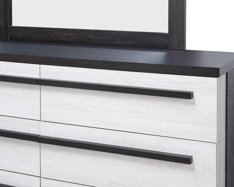 Remington Black/White Panel Bedroom Set - Lara FurnitureBedroom Set