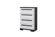 Remington Black/White Panel Bedroom Set - Lara FurnitureBedroom Set