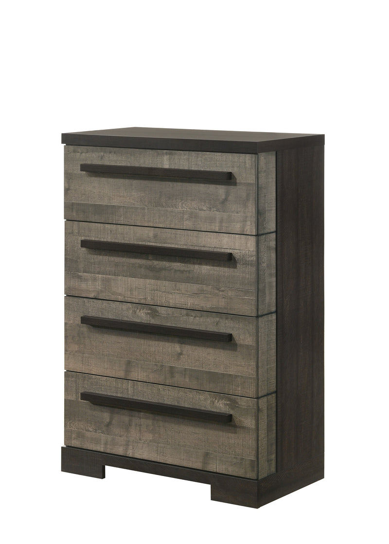 Remington Brown/Gray Panel Bedroom Set - Lara FurnitureBedroom Set