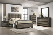 Remington Brown/Gray Panel Bedroom Set - Lara FurnitureBedroom Set