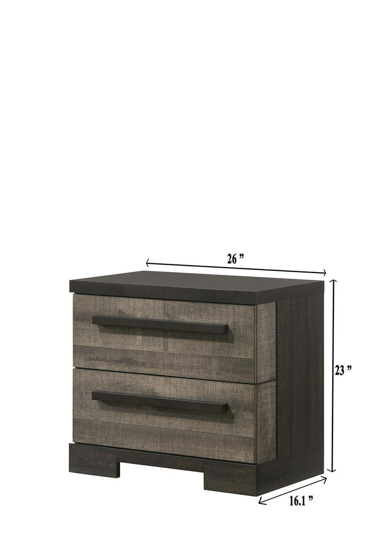 Remington Brown/Gray Panel Bedroom Set - Lara FurnitureBedroom Set