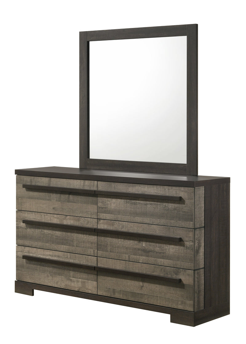 Remington Brown/Gray Panel Bedroom Set - Lara FurnitureBedroom Set