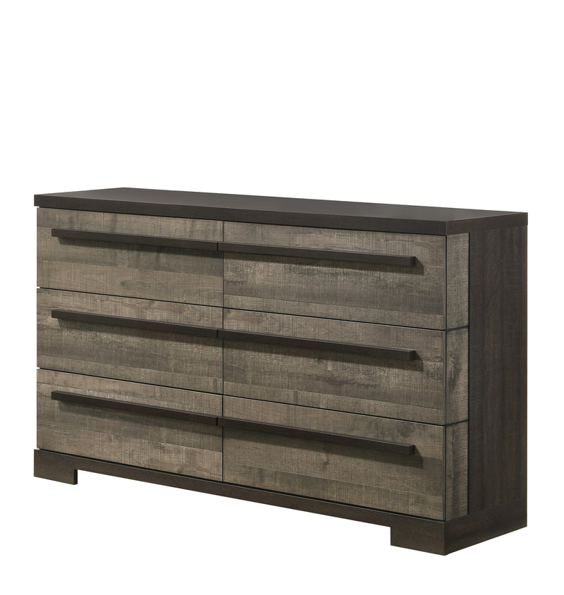 Remington Brown/Gray Panel Bedroom Set - Lara FurnitureBedroom Set