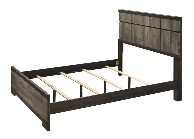 Remington Brown/Gray Panel Bedroom Set - Lara FurnitureBedroom Set