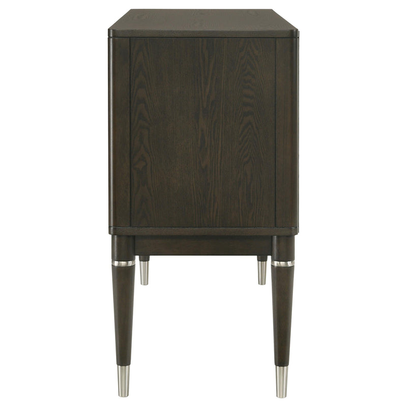 Reseda 4-door Dining Sideboard Server with Shelves Ash Brown - 193675