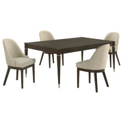 Reseda 5-piece Rectangular Dining Set Ash Brown - 193671-S5