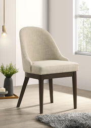 Reseda Upholstered Dining Side Chair Beige (Set of 2) - 193672