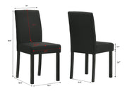 Resia Black Dining Set - Lara FurnitureDining Room Set
