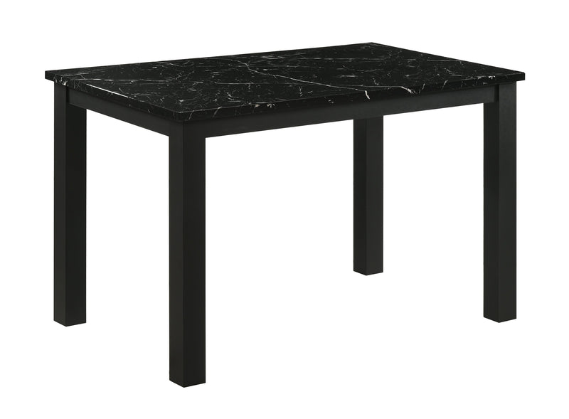 Resia Black Dining Set - Lara FurnitureDining Room Set