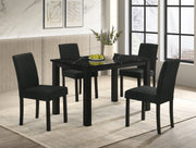Resia Black Dining Set - Lara FurnitureDining Room Set