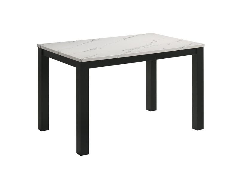 Resia Black/White Dining Set - Lara FurnitureDining Room Set