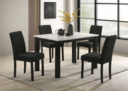 Resia Black/White Dining Set - Lara FurnitureDining Room Set