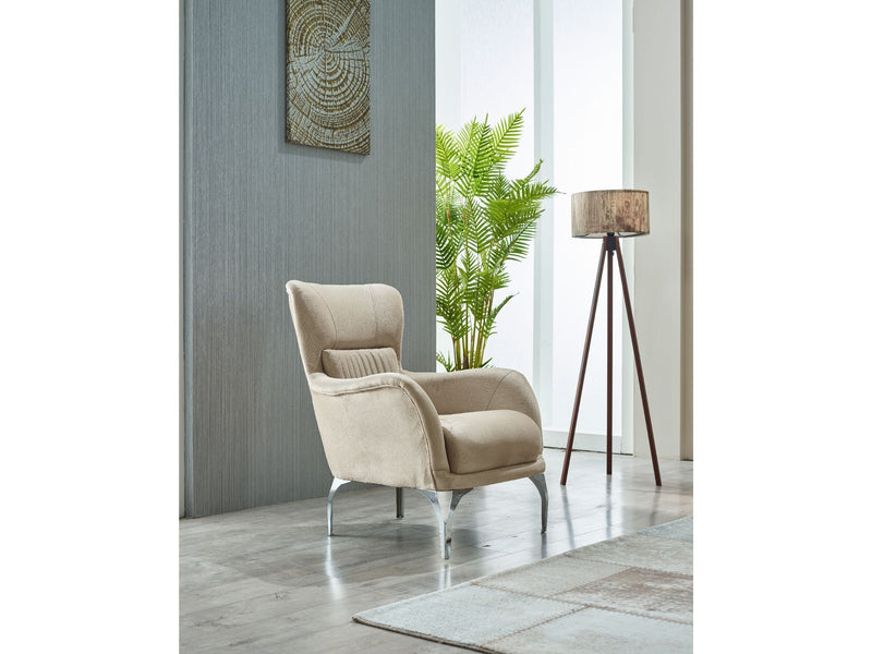 Resital Chair Beige in Beige - 101-RES-ANK529-B