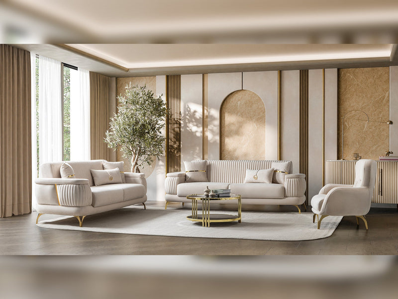 Resital Convertible Sofa in Cream - 200-ST-RES-FLORIA04-3
