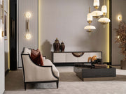 Revora 4-pieces (1 Four Seater Lux Sofa & 1 Four Seater Sofa & 2 Chair) Livingroom in Cream - Brick - 200-GAB-REV-4W411