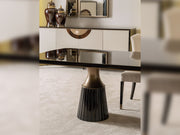 Revora Diningroom (Consol With Mirror & Dining Table & 2 Lux Dining Chair & 2 Dining Chair) - 200-GAB-REV-DT-6-SET
