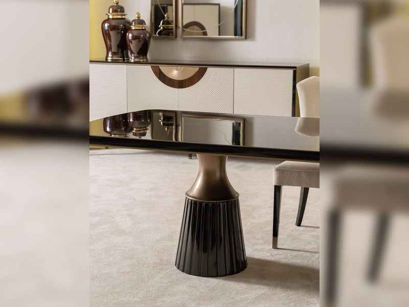 Revora Diningroom (Consol With Mirror & Dining Table & 2 Lux Dining Chair & 2 Dining Chair) - 200-GAB-REV-DT-6-SET