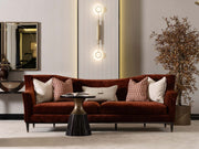 Revora Stationary Four Seat Sofa in Brick - 200-GAB-REV-4