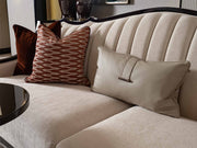 Revora Stationary Four Seater Lux Sofa in Cream - 200-GAB-REV-4W
