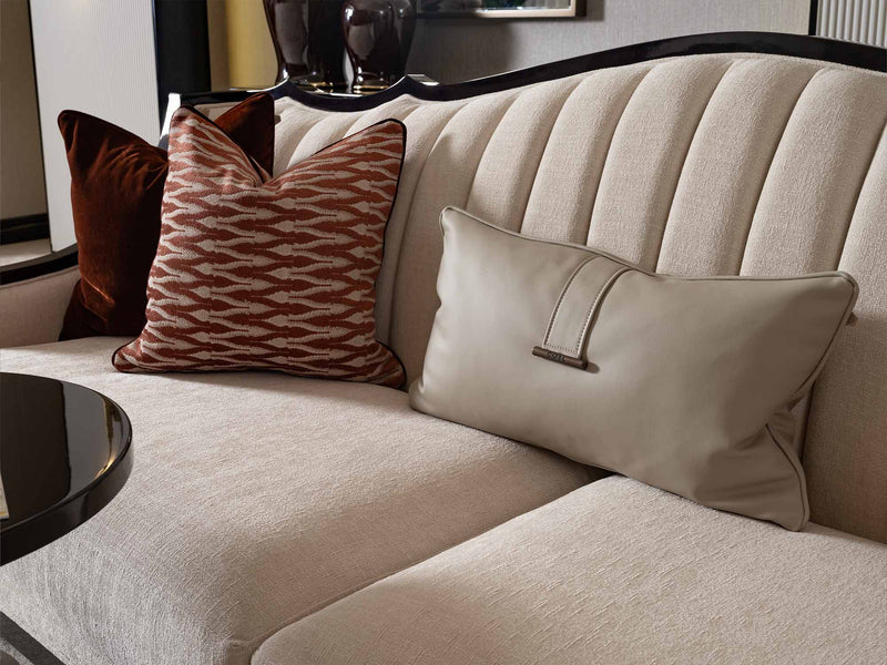 Revora Stationary Four Seater Lux Sofa in Cream - 200-GAB-REV-4W
