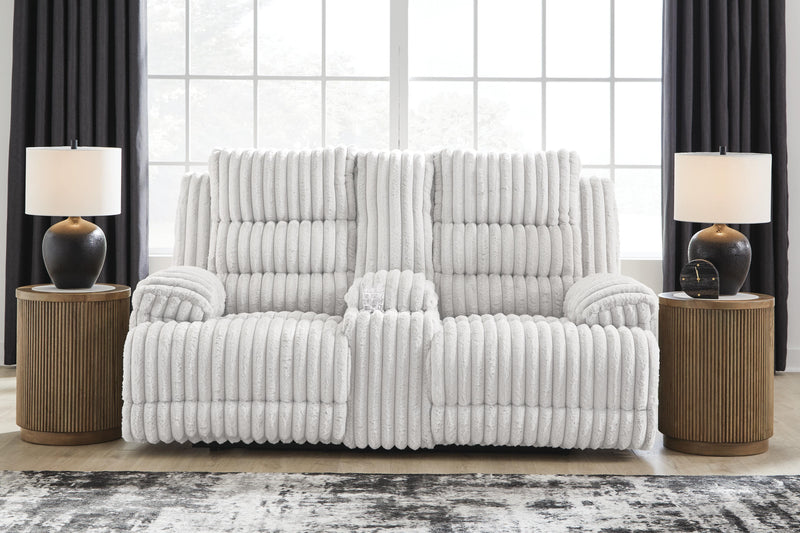 Rhines Falls Alloy Power Reclining Loveseat with Console - PC4280496