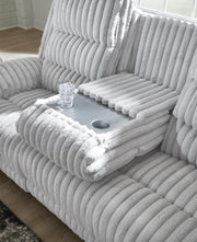 Rhines Falls Alloy Power Reclining Sofa with Drop Down Table - PC4280499