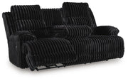 Rhines Falls Onyx Power Reclining Sofa and Loveseat - PC42805U1