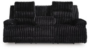 Rhines Falls Onyx Power Reclining Sofa with Drop Down Table - PC4280599