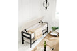 Rhyson White Storage Bench - Gate FurnitureAccent Bench