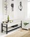 Rhyson White Storage Bench - Gate FurnitureAccent Bench