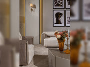Ricamo 4-pieces (2 Four Seater Sofa & 2 Chair) Livingroom in Cream - 200-GAB-RIC-4411
