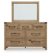 Ridgester Light Brown Dresser and Mirror - B858B1