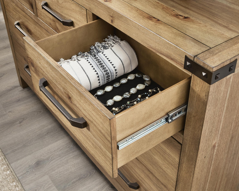 Ridgester Light Brown Dresser - B858-31