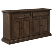 Ridgewell 2-drawer 4-door Dining Server Dark Oak - 104605