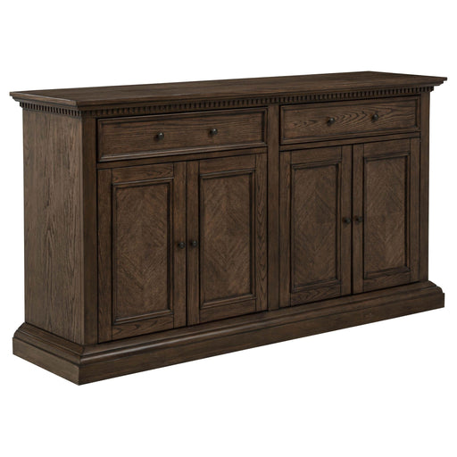 Ridgewell 2-drawer 4-door Dining Server Dark Oak - 104605