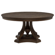 Ridgewell 5-piece Round Pedestal Dining Set Dark Oak - 104600-S5