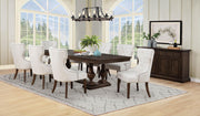 Ridgewell Rectangular Trestle Dining Table Dark Oak - 104601
