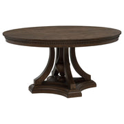 Ridgewell Round Pedestal Dining Table Dark Oak - 104600