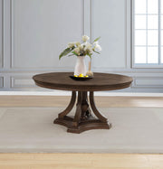 Ridgewell Round Pedestal Dining Table Dark Oak - 104600