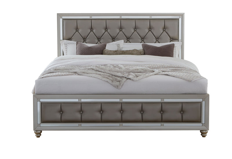 Riley Silver Full Bed - Lara FurnitureFull Bed