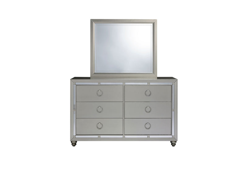Riley Silver Queen Bed Group - Lara FurnitureBedroom Set