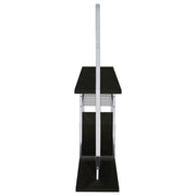 Risley 2-door Circular LED Wine Cabinet Dark Charcoal - 182799