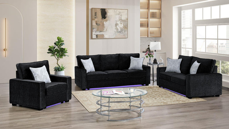 Rita Loveseat in Black - Rita Loveseat in Black