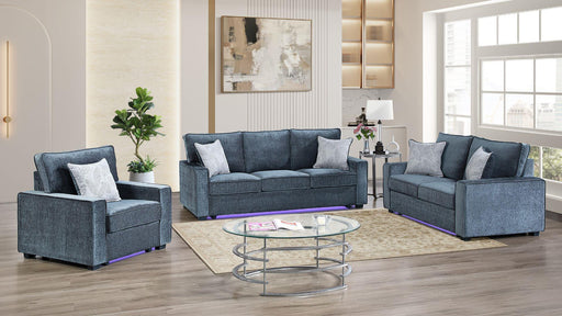 Rita Loveseat in Navy - Rita Loveseat in Navy