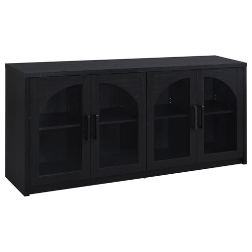 Riva 4-door Dining Sideboard Buffet Storage Credenza Black - 103895