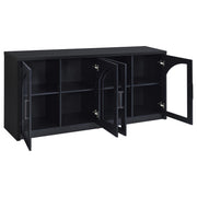 Riva 4-door Dining Sideboard Buffet Storage Credenza Black - 103895